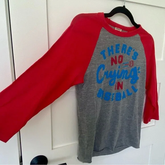 Red and Grey Baseball 3/4 Sleeve Raglan Tee - Picture 3 of 13